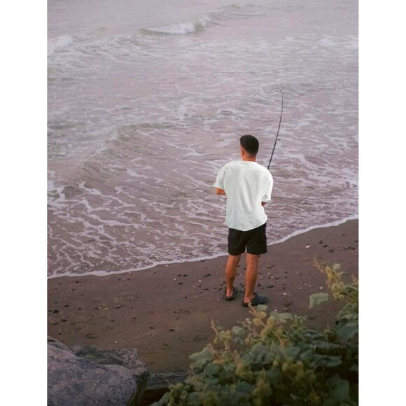 Nopuper Men's Beach Linen Shirts Casual Button Down Shirts Short Sleeve - Picture 4 of 7